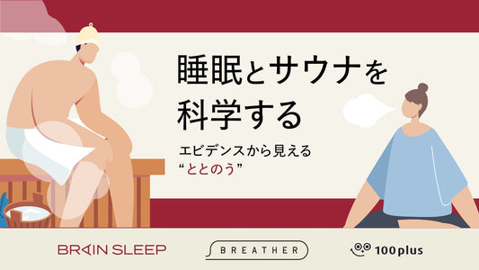 100plus×BREATHER×ブレインスリープ共同検証を実施 深呼吸がサウナの効果を最大化することを確認